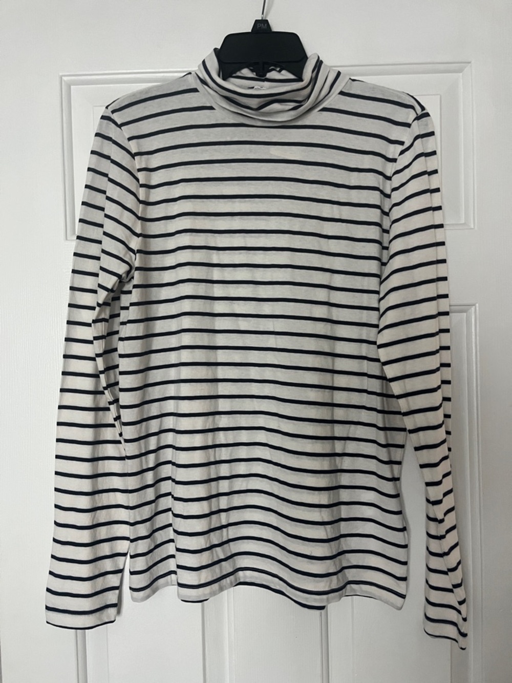 NWT J. Crew Women’s Striped Long Sleeve Tee - Navy & White - Size Medium - Picture 4 of 5